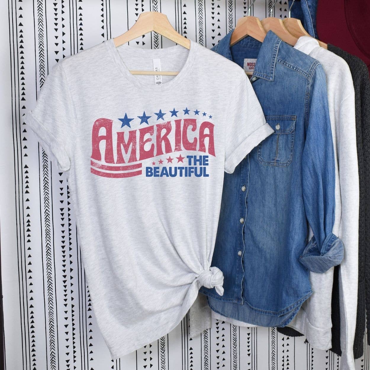 America the Beautiful Fourth of July Tee