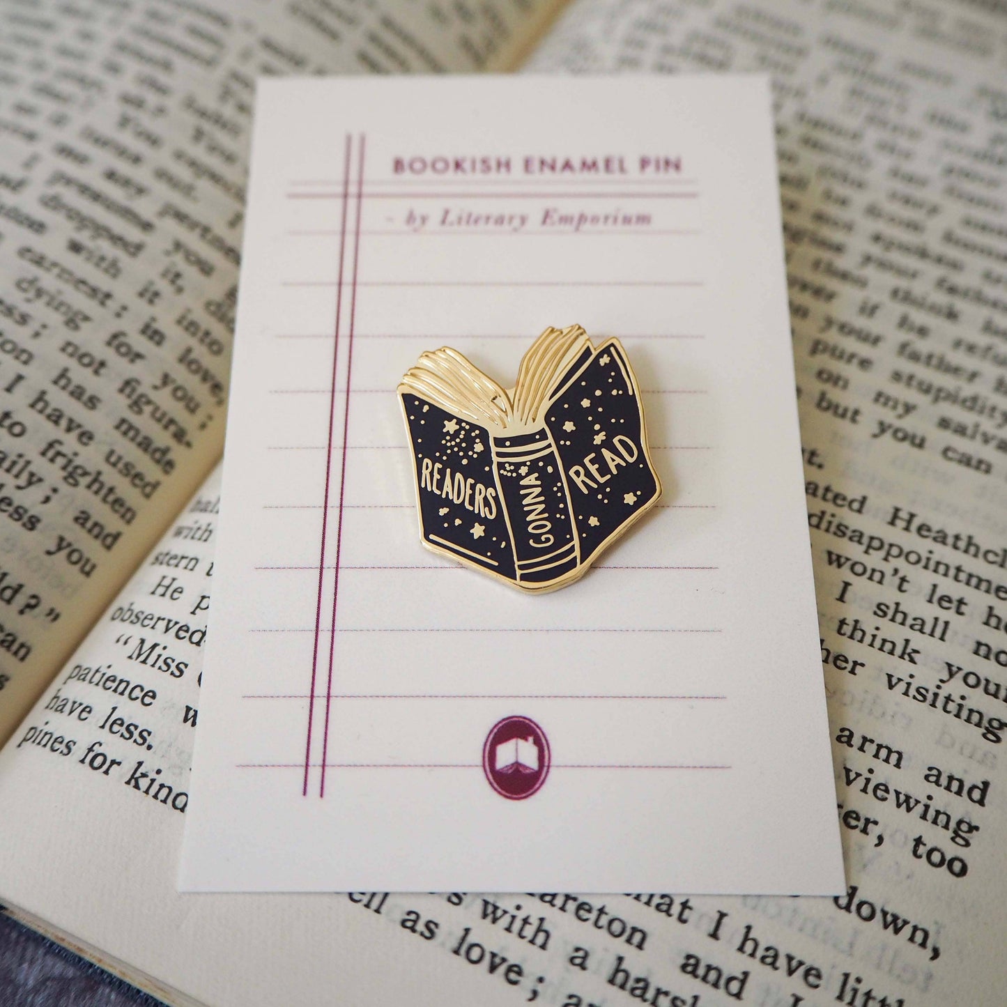 Readers Gonna Read - Book Lover Enamel Pin Badge - Reading