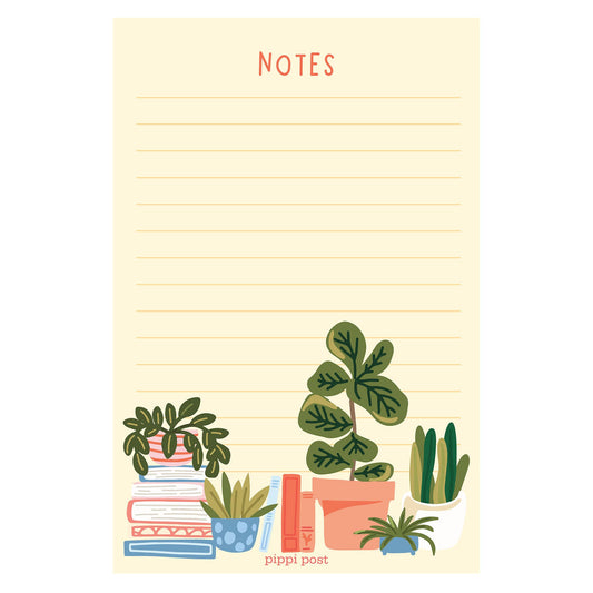 Plants & Books Notepad