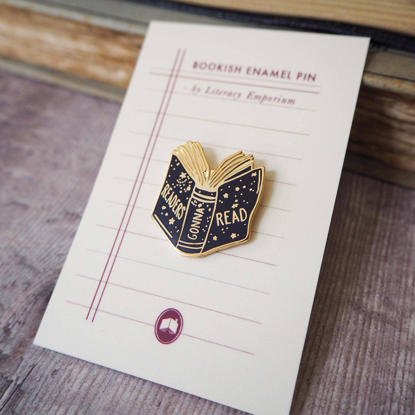 Readers Gonna Read - Book Lover Enamel Pin Badge - Reading