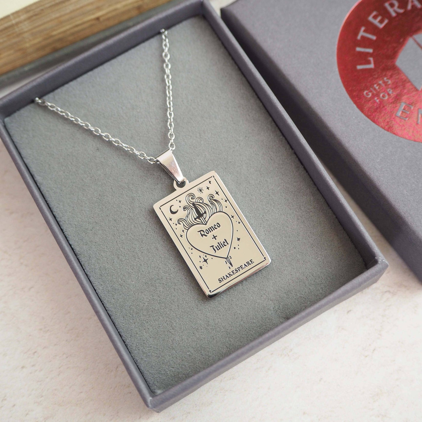 Romeo and Juliet Book Necklace