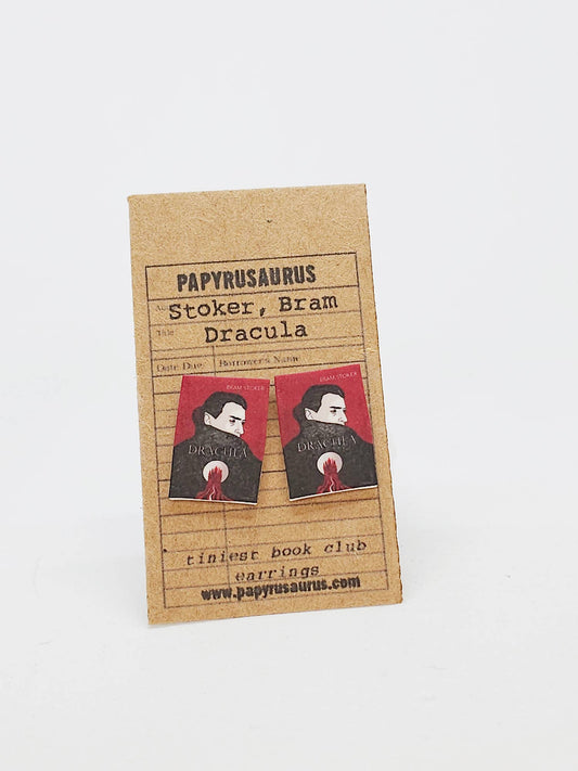 Dracula Tiniest Book Club Earrings-