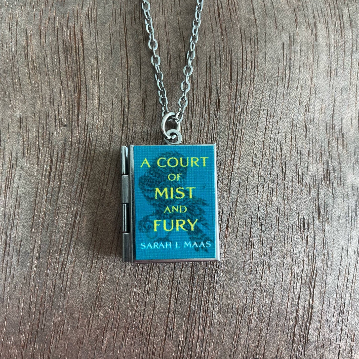 Book Locket A Court of Mist and Fury: Stainless Steel