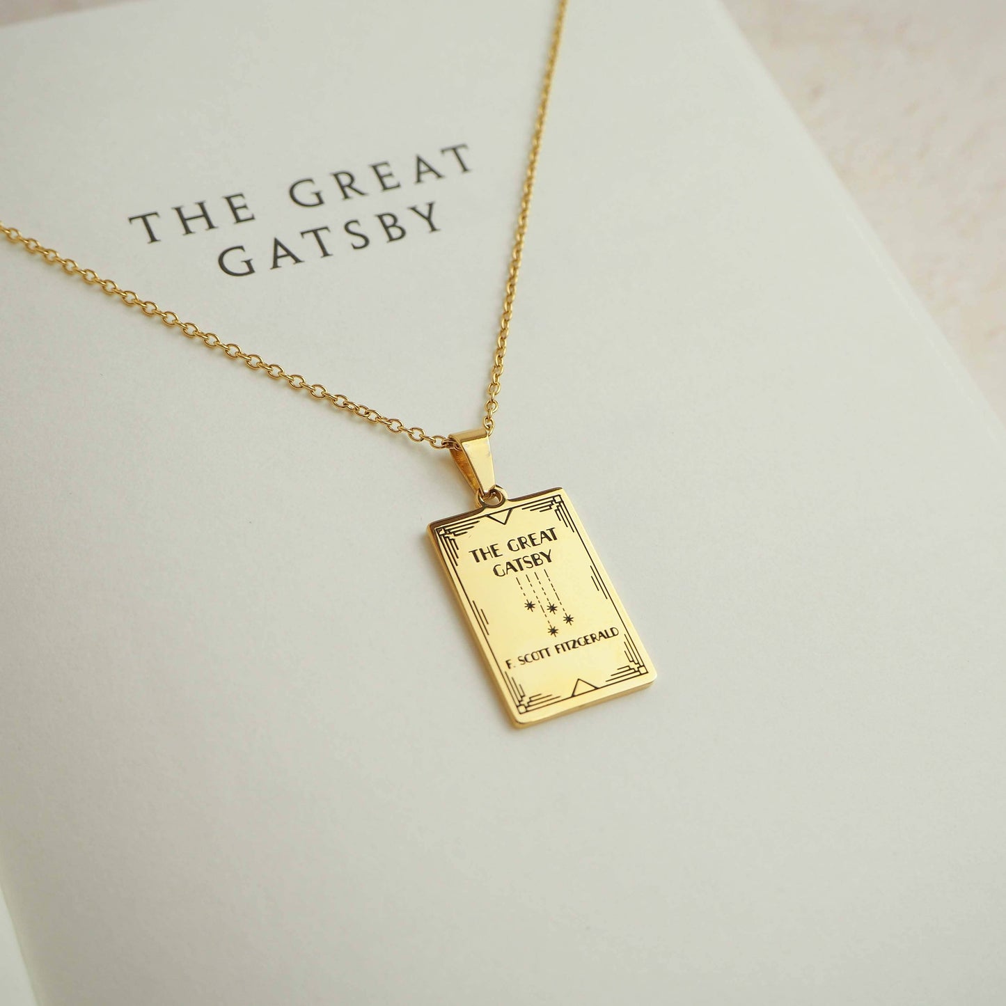 The Great Gatsby Book Necklace