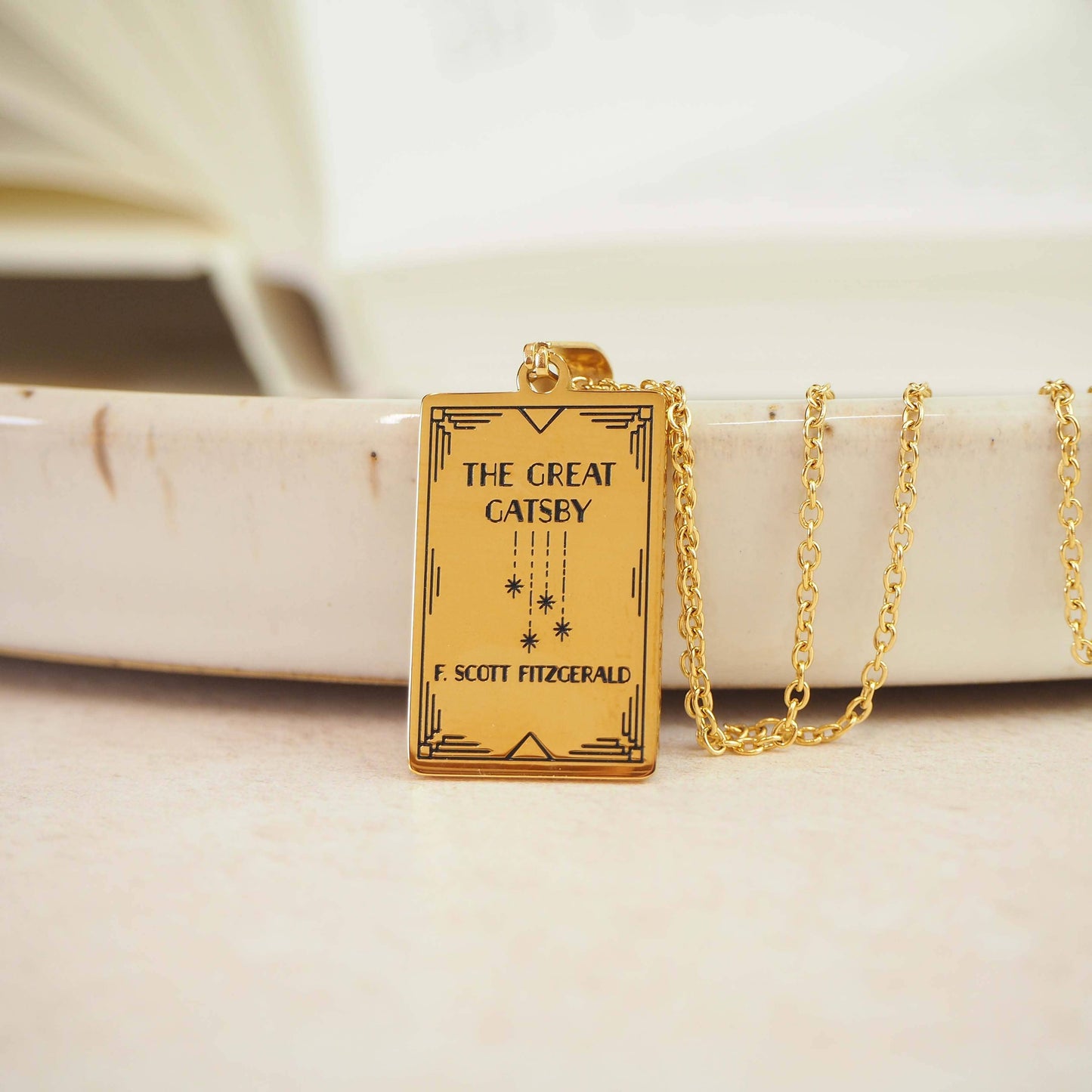 The Great Gatsby Book Necklace