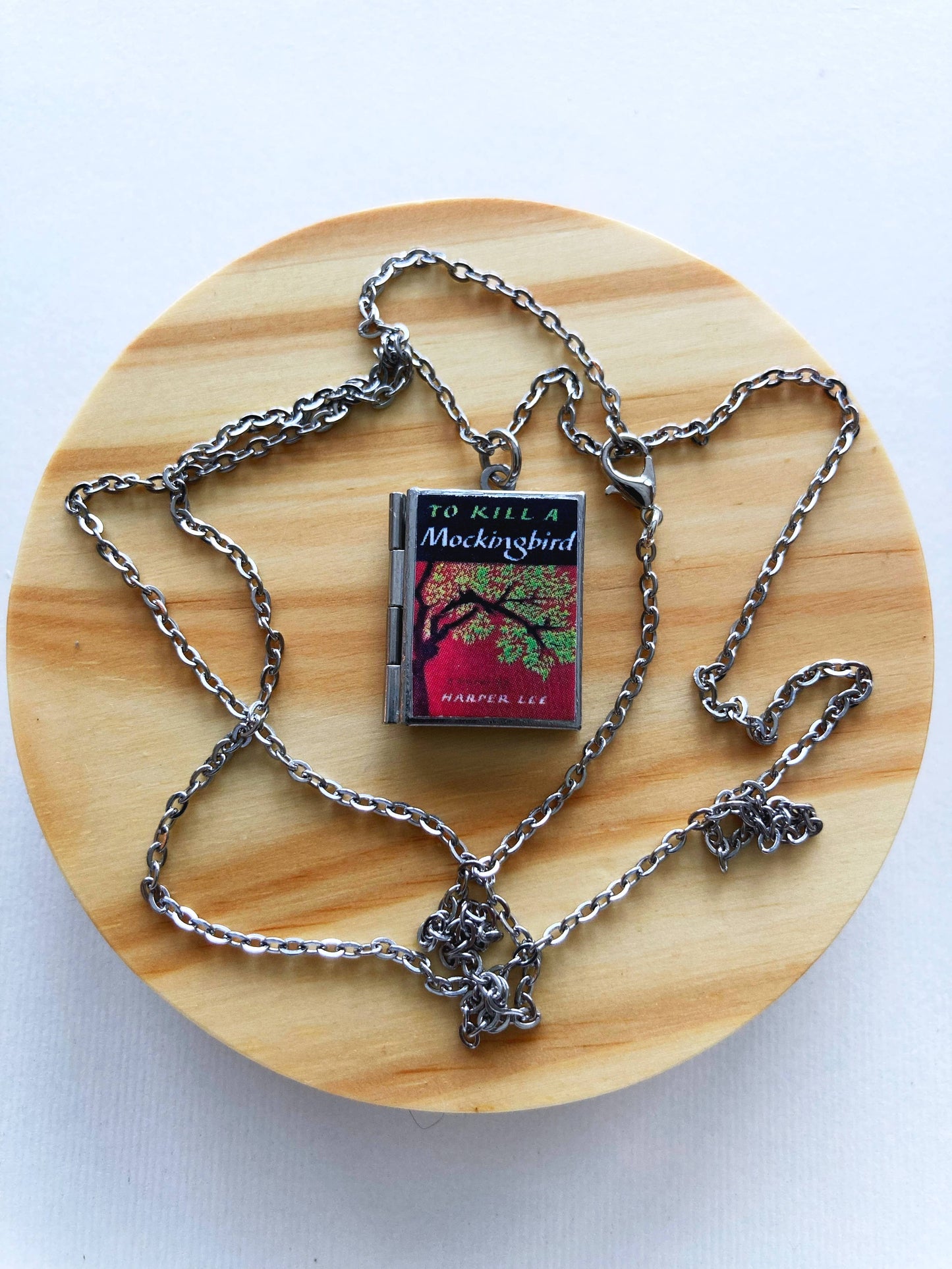 Book Locket To Kill A Mockingbird: Stainless Steel