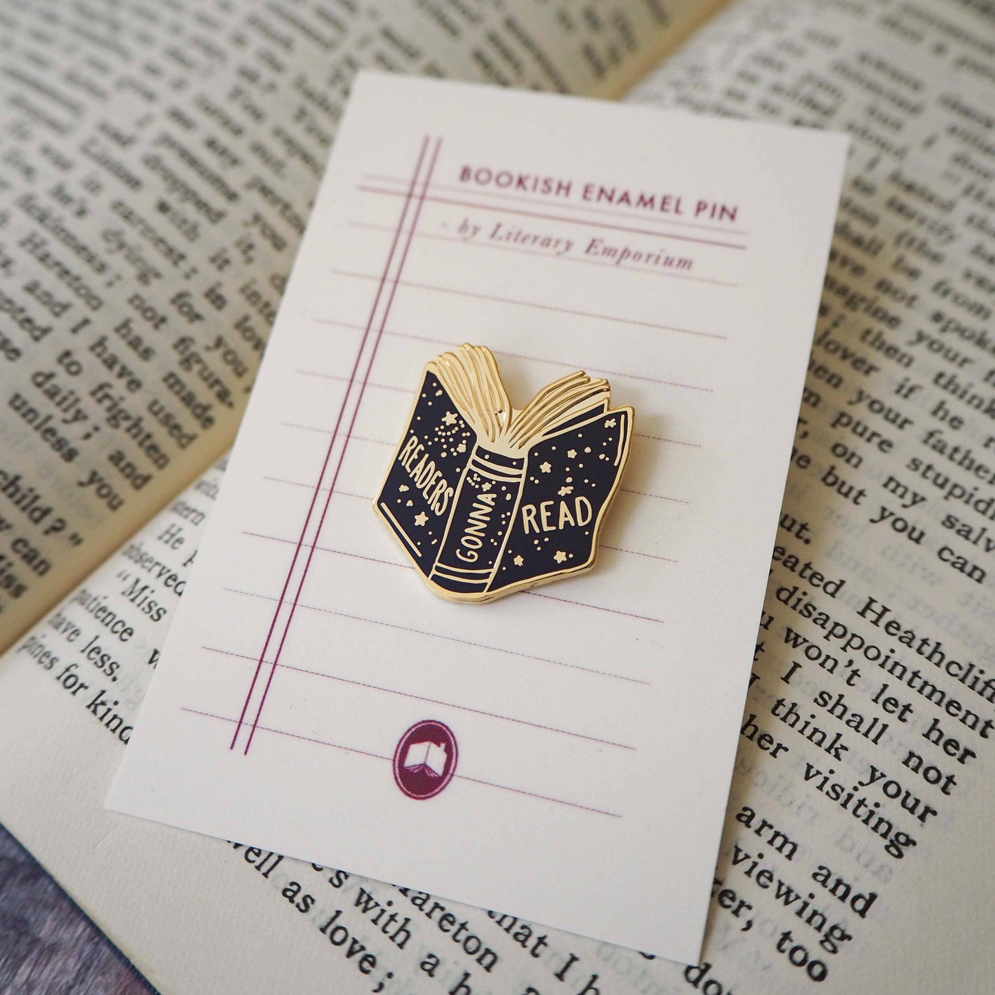 Readers Gonna Read - Book Lover Enamel Pin Badge - Reading