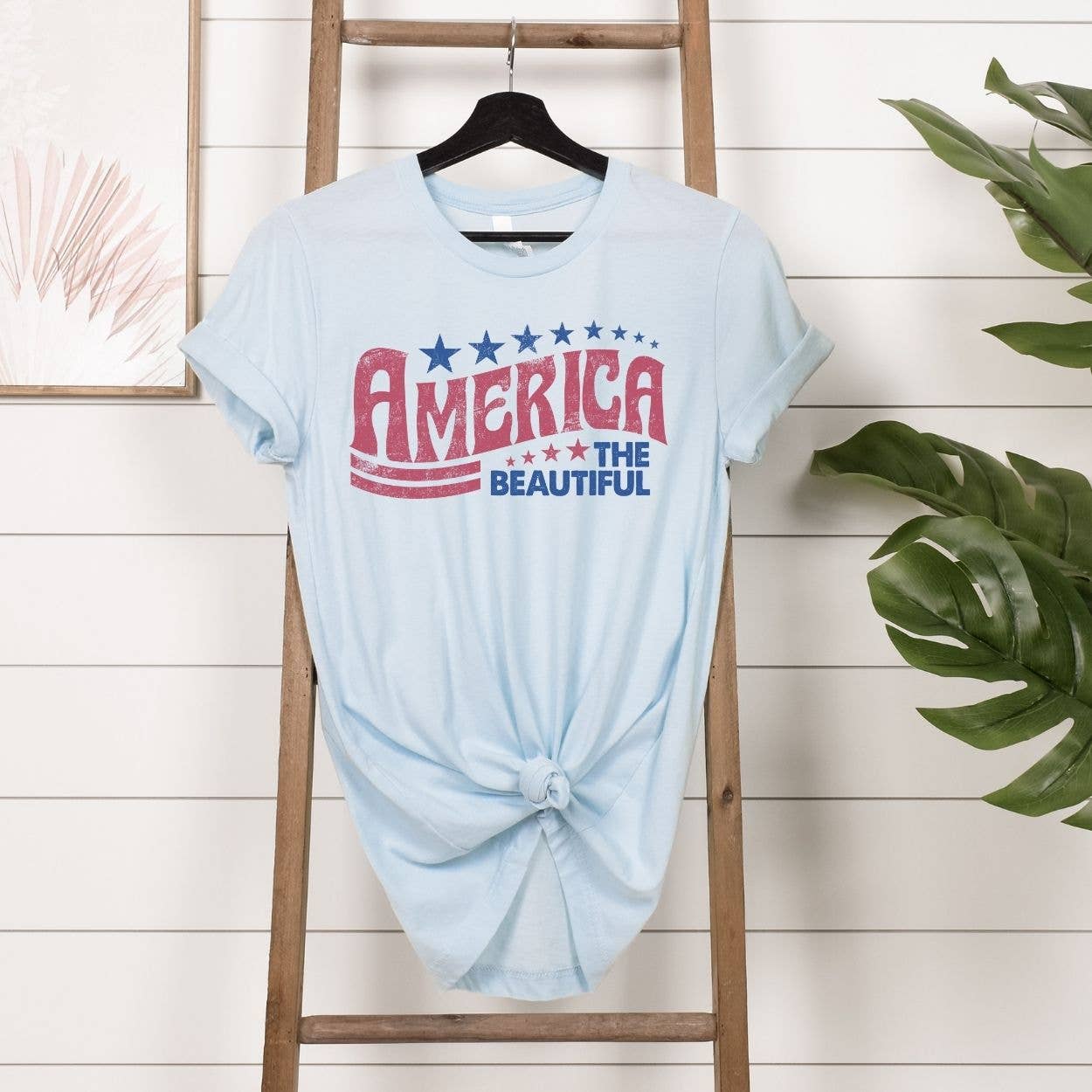 America the Beautiful Fourth of July Tee