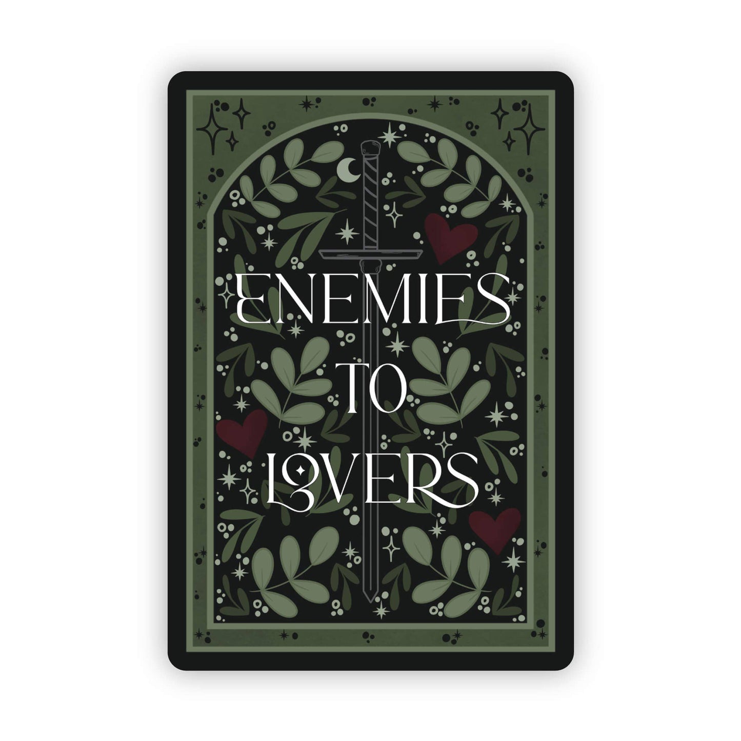 Enemies to Lovers Book Trope Waterproof Vinyl Sticker