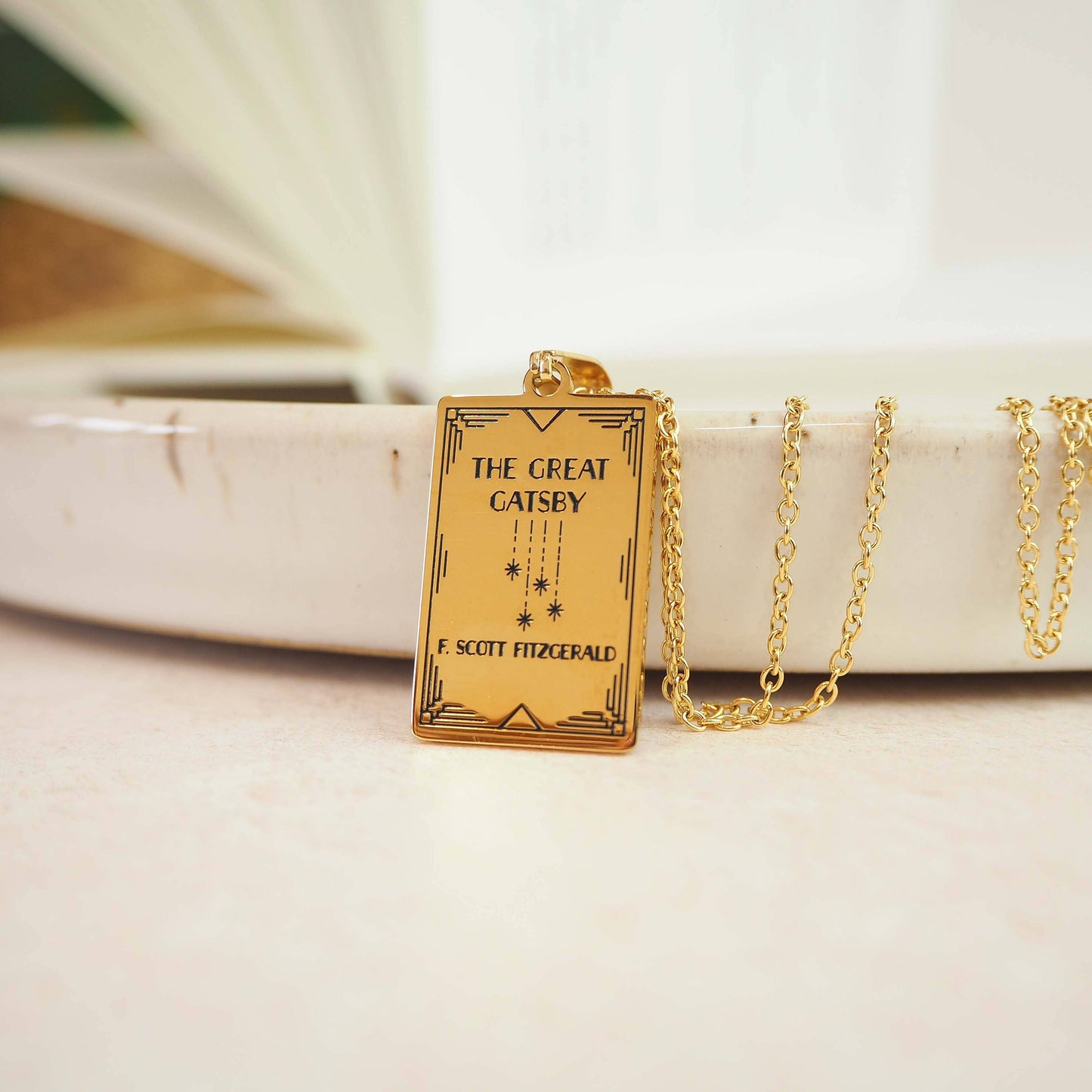 The Great Gatsby Book Necklace