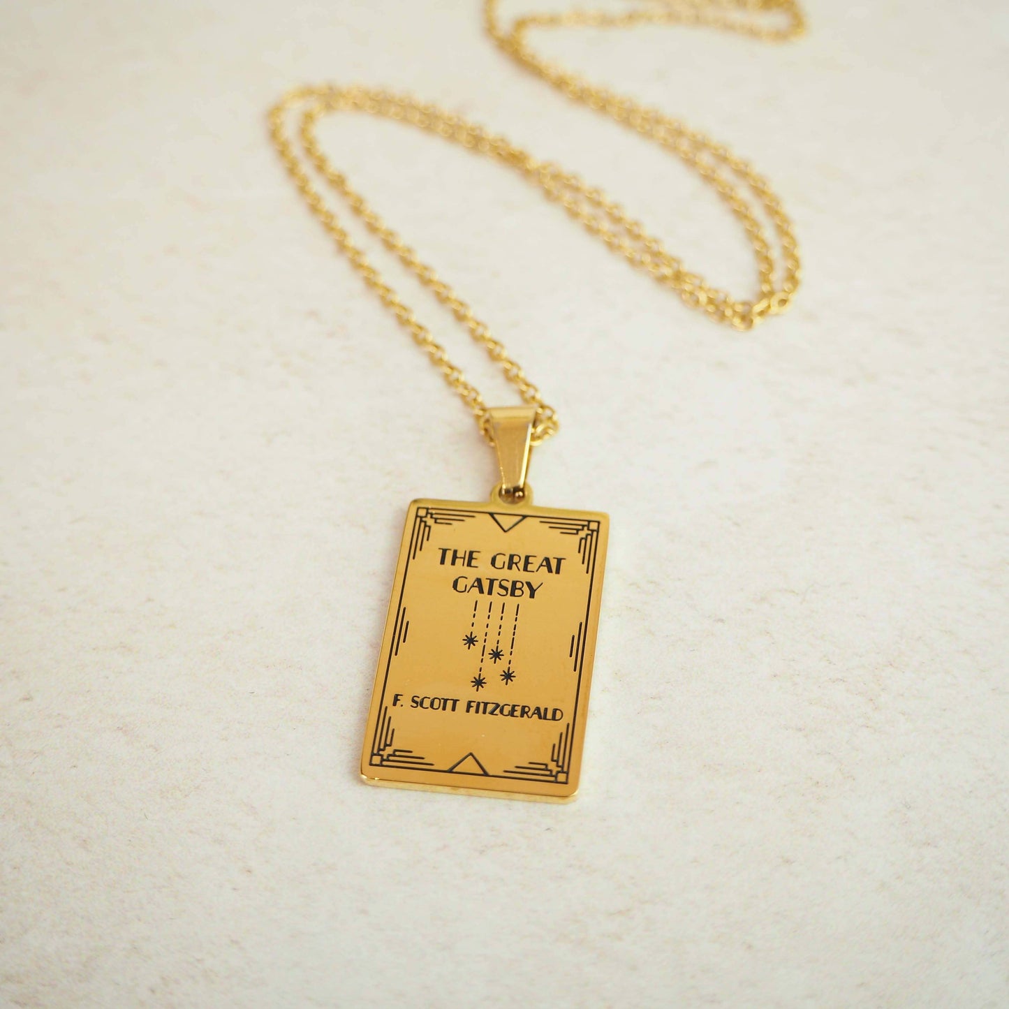 The Great Gatsby Book Necklace