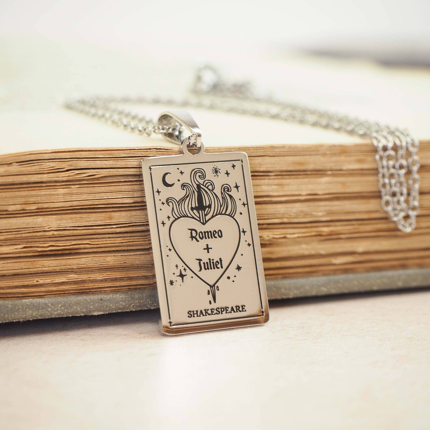 Romeo and Juliet Book Necklace