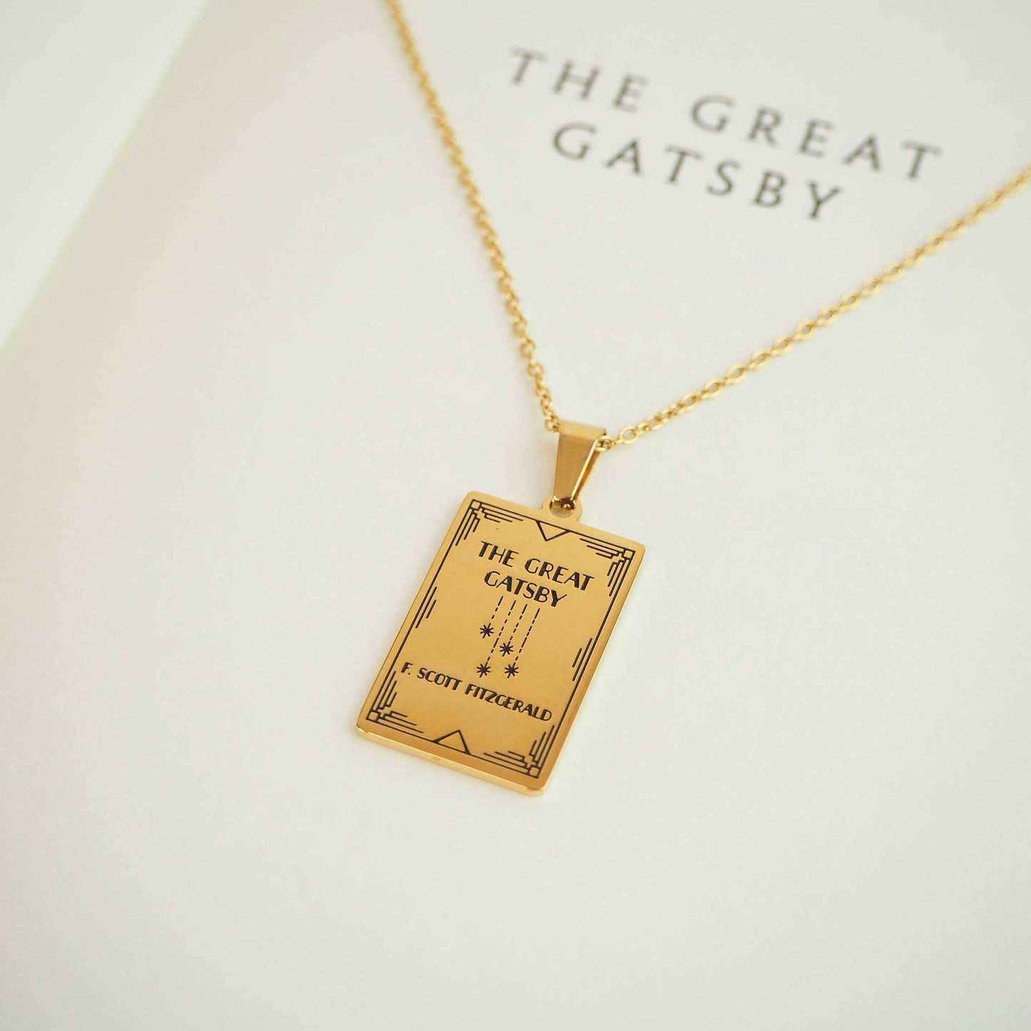 The Great Gatsby Book Necklace