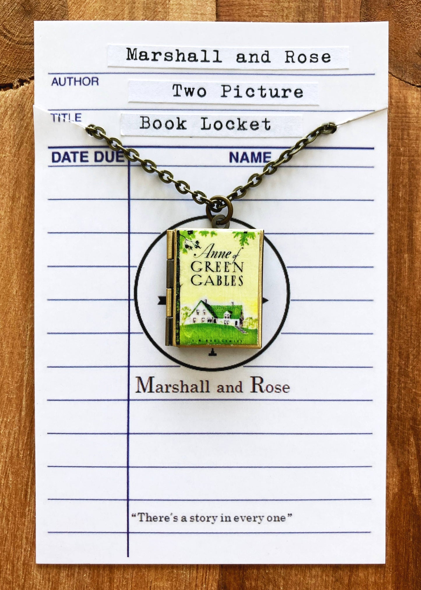 Book Locket Anne of Green Gables - Home: Bronze