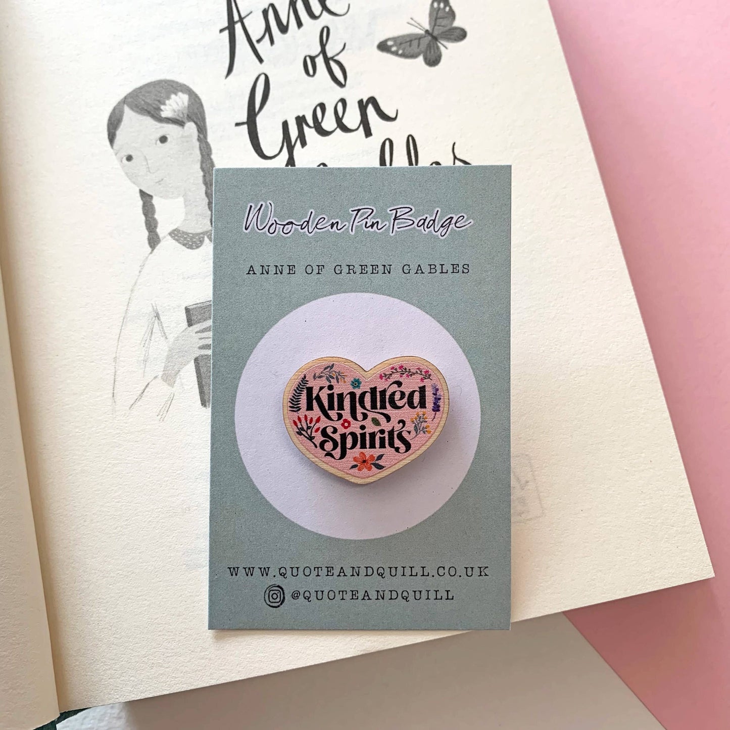 Anne of Green Gables - Kindred Spirits Wooden Pin