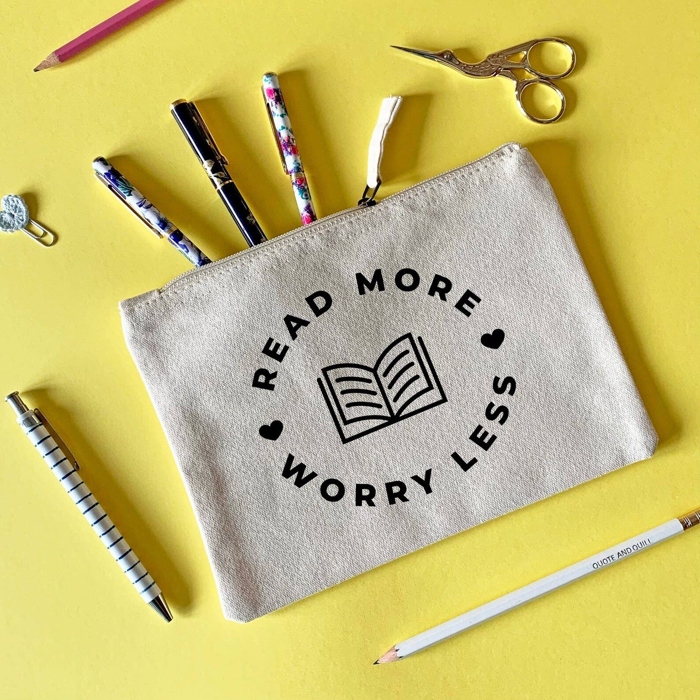 Read More Worry Less Accessory Pouch