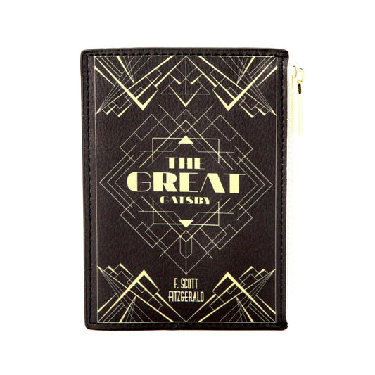 The Great Gatsby Art Deco Black Book Coin Purse Wallet